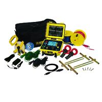 AEMC 6471 Multifunction Digital Ground Resistance Tester Kit with Clamps - 300ft